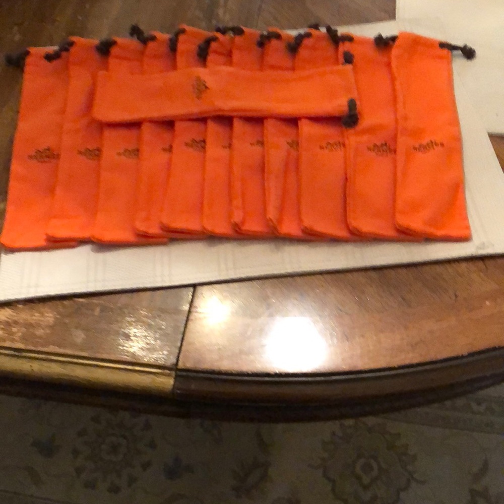 12 Hermès silverware dust covers Authentic